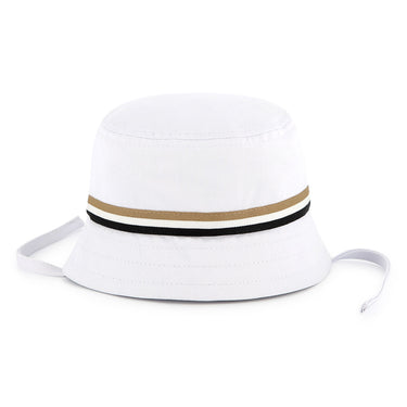 BOSS Gorro para bebe blanco logo bordado